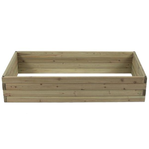 Luxen Home Luxen Home Wood 3.8ft x 2ft Raised Garden Bed WHPL883